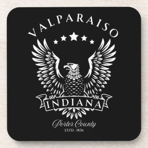 Valparaiso Porter County Indiana Vintage Adler Getränkeuntersetzer