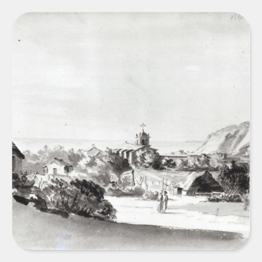 Valparaiso Quadratischer Aufkleber (Vorderseite)