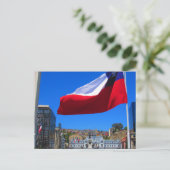 Valparaíso-Staatsflagge Postkarte (Stehend Vorderseite)