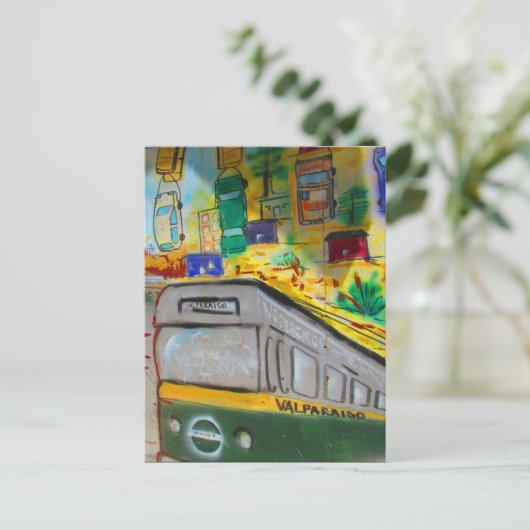 Valparaíso Standseilkunst Postkarte (Stehend Vorderseite)