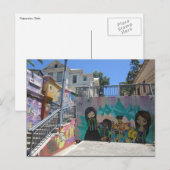 Valparaíso Straße Grafitti Postkarte (Vorne/Hinten)