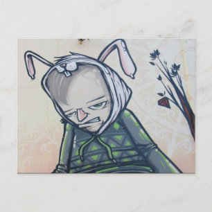 Valparaíso surrealer Hase Postkarte