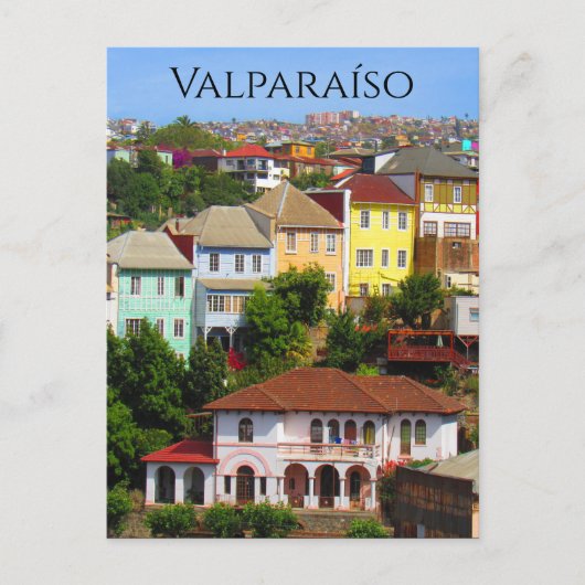 Valparaíso Zuhause Postkarte (Vorderseite)
