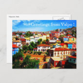 Valpo Chile Postkarte (Vorne/Hinten)