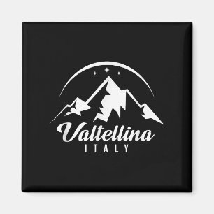 Valtellina Italien Ski Resort Skifahren Snowboarde Magnet