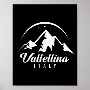Valtellina Italien Ski Resort Skifahren Snowboarde Poster