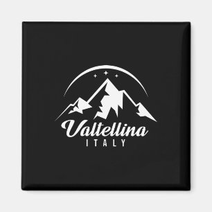 Valtellina Italien Skigebiet Skifahren Snowboarden Magnet