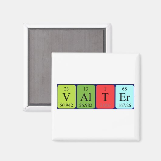 Valter Periodenmagnet Magnet (Vorderseite/Rückseite)