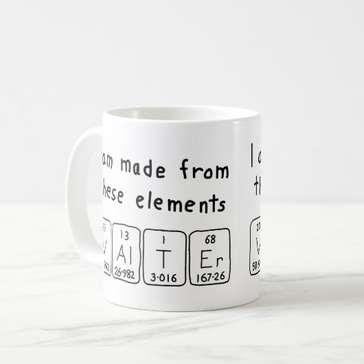 Valter Periodenname Tasse (Vorderseite Links)