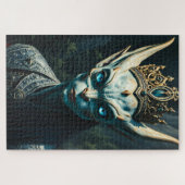 Valtharion Ancient Azure Elf King Dark Fantasy Puzzle (Horizontal)