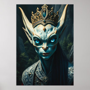 Valtharion Uralter Elfenkönig - Dark Fantasy Poster