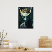 Valtharion Uralter Elfenkönig - Dark Fantasy Poster (Küche)