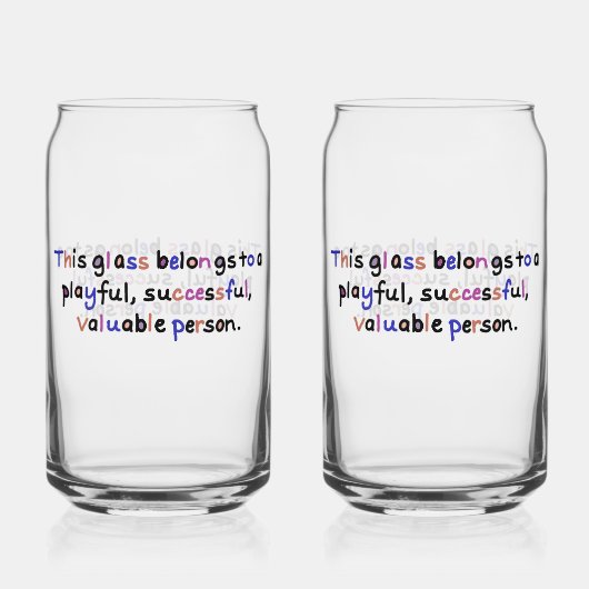 Valuable Person Glass Dosenglas (Rückseite)