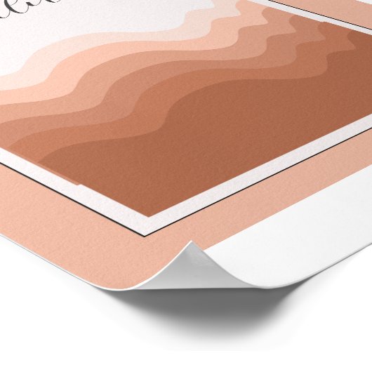 Value Element of Art Poster Pink White Boho Classr (Ecke)