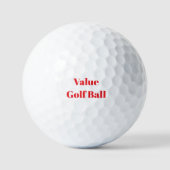 Value Golf Ball Erstellen Sie Ihr Eigenes (Vorderseite)