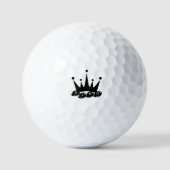 Value Golf Ball - "King" Text & Crown Image 3 Pack (Vorderseite)