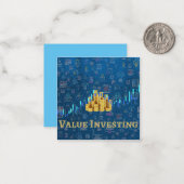 Value Investing Mitteilungskarte (Vorderseite/Rückseite Beispiel)