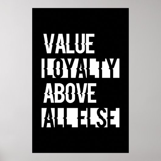 Value Loyalty - Ray Red Poster (Vorne)