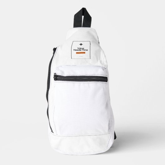 Value Needs Time Schultertasche | Focus Long Desig Crossbody Bag (Vorderseite)
