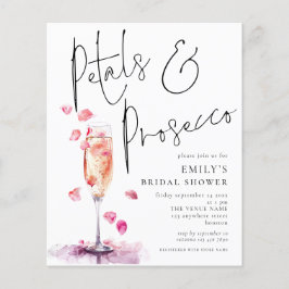 Value Petals Prosecco Brautparty laden Flyer