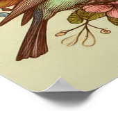 Value Poster Art Print Birds Song im Herbst (Ecke)