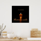 Value Poster Paper Illumine a candle (Küche)