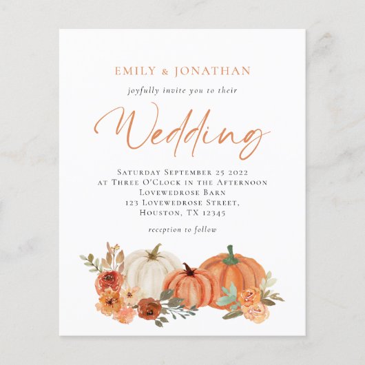 Value Pumpkins Fall Florals Weditation Flyer (Vorne)