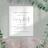Value Script Wedding Abend Party Einladung Flyer
