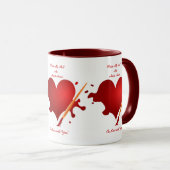 Valuegem eine Künstler-Herz-Tasse Tasse (VorderseiteRechts)