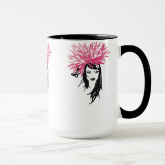 Valuegem rosa Blumen-Mädchen-Tasse Tasse