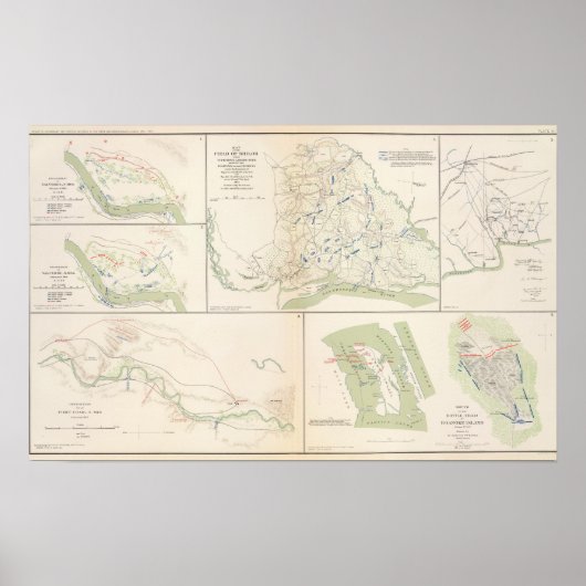 Valverde, Shiloh, Ft Craig, Roanoke Island Poster (Vorne)
