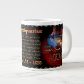 Valxart Capriquarius Capricorn Aquarius Jumbo-Tasse (Vorderseite Rechts)