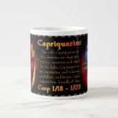 Valxart Capriquarius Capricorn Aquarius Jumbo-Tasse (Vorderseite)