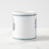 Valxart Fische Löwe Astrologiefreundschaft Jumbo-Tasse (Vorderseite)