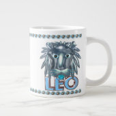 Valxart Fische Löwe Astrologiefreundschaft Jumbo-Tasse (Rechts)