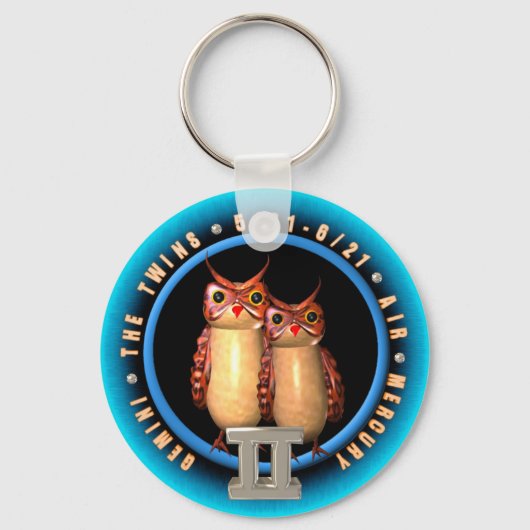 Valxart Gemini zodiac Schlüsselanhänger (Vorderseite)
