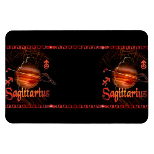 Valxart Gothic Sagittarius zodiac Astrologie Magnet (Horizontal)