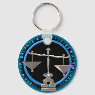 Valxart Libra zodiac Logo Schlüsselanhänger