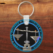 Valxart Libra zodiac Logo Schlüsselanhänger (Vorderseite)