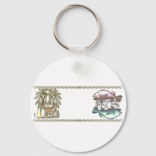 Valxart Löwe Fische Schlüsselanhänger