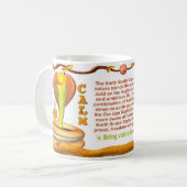 ValxArt Tierkreiserdschlange Schütze geborenes Kaffeetasse (Vorderseite Links)