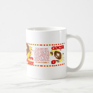 ValxArt Tierkreisfeuer-Drache Krebs geborenes 1976 Kaffeetasse