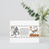 ValxArt Zodiac Scorpio Metal Affe 1980 1920 Postkarte (Stehend Vorderseite)