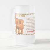 Valxarts hölzerner Stier Tierkreises geborener Mattglas Bierglas (Vorderseite Links)