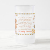 Valxarts hölzerner Stier Tierkreises geborener Mattglas Bierglas (Mittel)