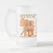 Valxarts hölzerner Stier Tierkreises geborener Mattglas Bierglas (Links)