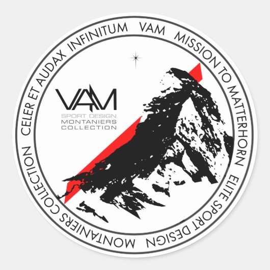 VAM: Aufkleber Matterhorns Montaniers Zermatt (Vorderseite)