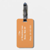 Vamonos-Gepäckmarke Gepäckanhänger (Rückseite vertikal)