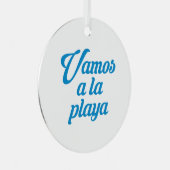 VAMOS A LA PLAYA ORNAMENT AUS METALL (Vorderseite Rechts)