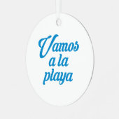 VAMOS A LA PLAYA ORNAMENT AUS METALL (Vorderseite links)